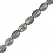 Czech Pinch beads kralen 5x3mm Crystal chrome 00030/27401